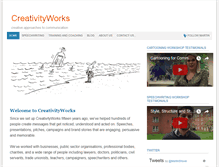 Tablet Screenshot of creativityworks.net